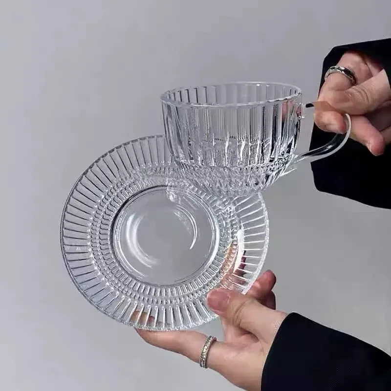 6 Pcs Glass Tea Cup Set 00601