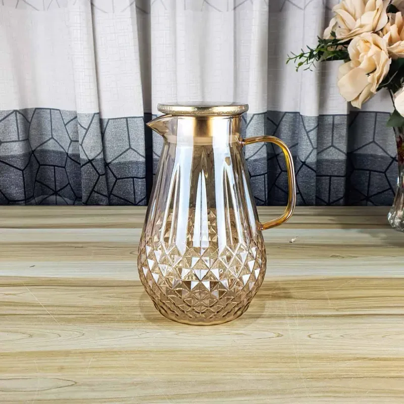 1.8 liter Diamond Glass Jug (GOLDEN) HDV-20 01206