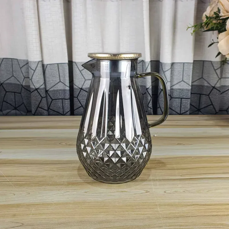 1.8 liter Diamond Glass Jug (BLACK) HDV-20 01207