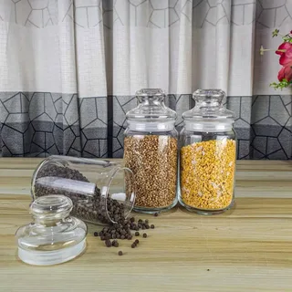 3pcs 750ml Ocean Crystal Airtight Glass jar 01225