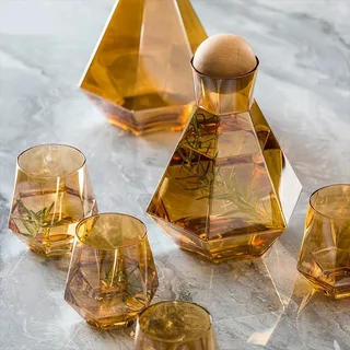 7pcs Diamond cut jug set 00649