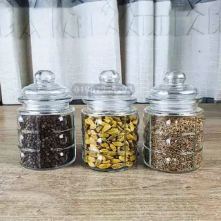 3pcs Airtight Glass jar 00609