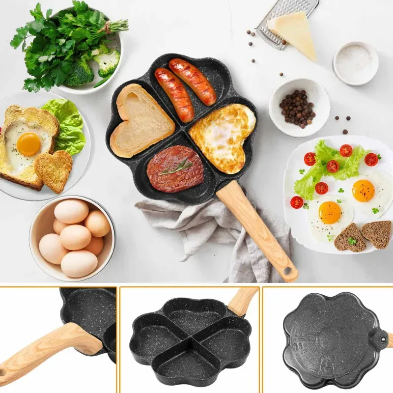 Love Shape 4 Hole Egg Pan 01322