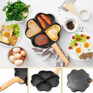 Love Shape 4 Hole Egg Pan 01322