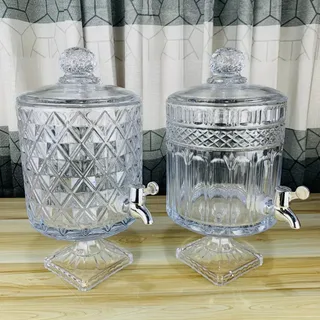 5 Liter Round Transparent Dispenser 01041