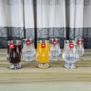Yujing Short Juice Glass Staip HLN YJ3212 01273