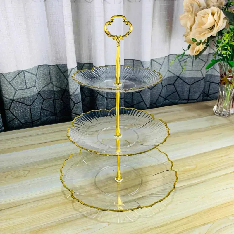 3 Layer Acrylic Cake Dish 01400