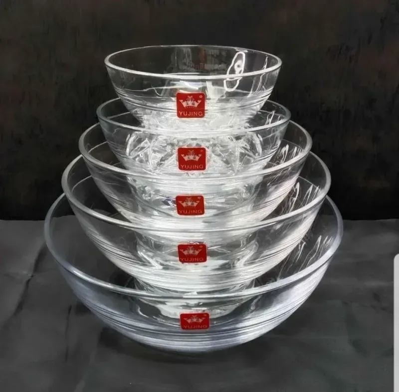 5pcs glass Curry bowl set 00008