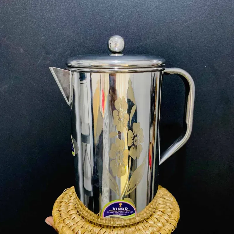 3 Liter Flower Design Stainless Steel Jug 00932