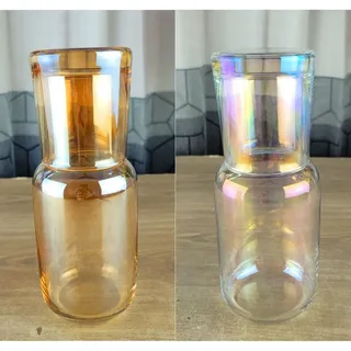 Glass Bottle With Cup 00671