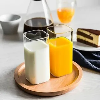 Transparent 6pcs Square Glass Set 01338