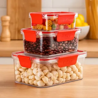 3pcs Acrylic Able Container 01227