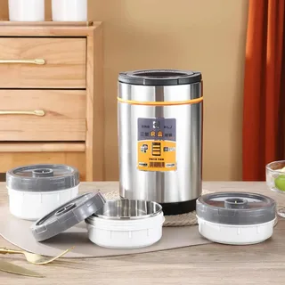 Stainless Steel Protable Hotpot Lunch Box 01399