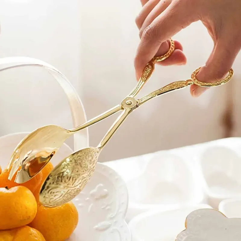 Food Tong Golden & Silver NS 01404