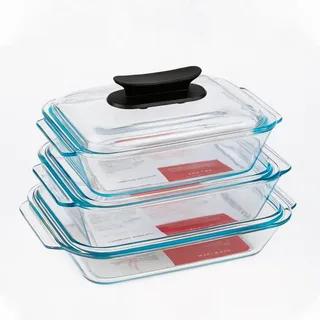 Big Size Rectangular Serving Dish with Lid 00920