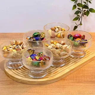 Gold Rim Bobble Ice Cup Set 18 SE 00828