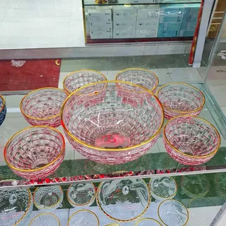 7pcs Deli Glass Crystal Suger Bowl 00848
