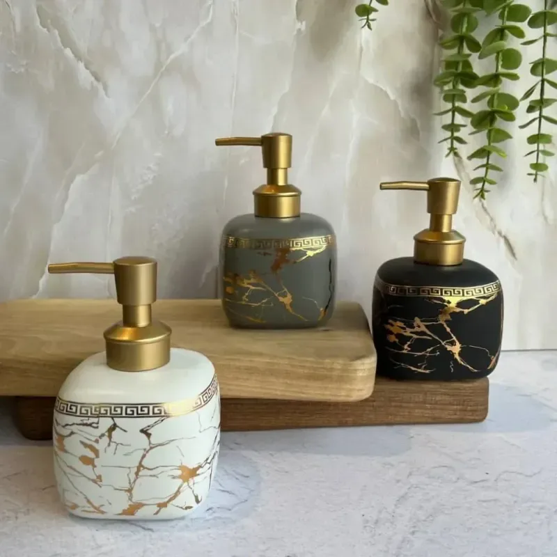 Ceramic Soap Dispenser Thunder Design 00851