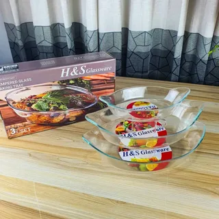 H & S Glassware Serving Dish Oven Proof 00873