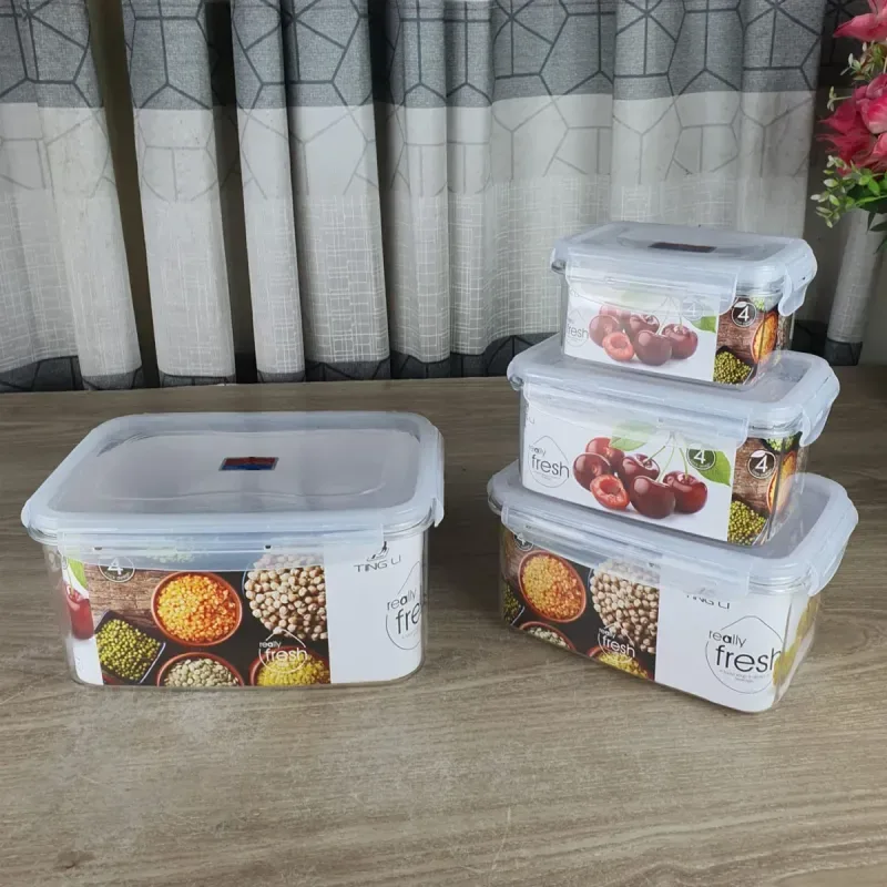 4pcs Acrylic Food Container (Anj-01)