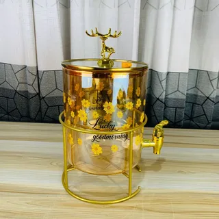 3.6 Liter Yellow Flower Juice Dispenser 00916
