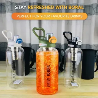 Glass Water Bottle - LLD (Press Lock) 00917