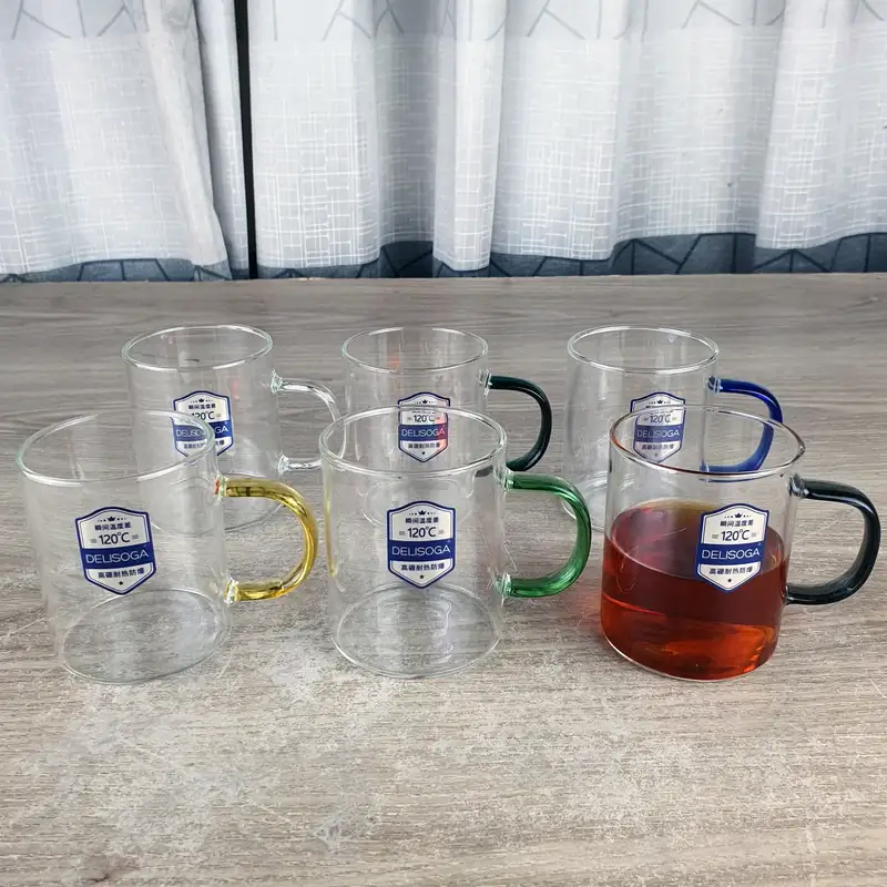 280ml 6pcs Heat proof Borosilicate Mug 00588