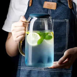 1.5 Liter Blue Glass Water jug 00404